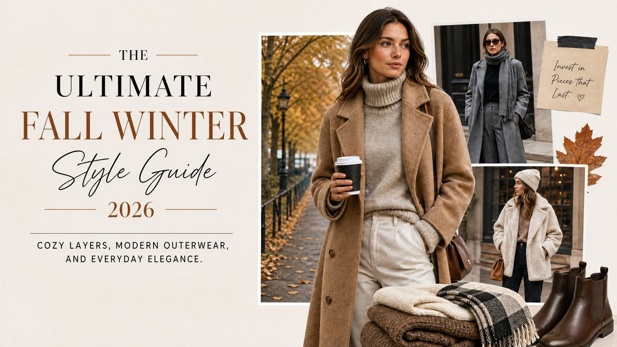The Fall Winter Style Guide 2026: Cozy Layers, Modern Outerwear, and Everyday Elegance
